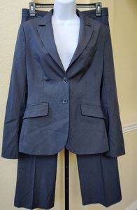 Mexx  Pinstripe Navy Pant Suit